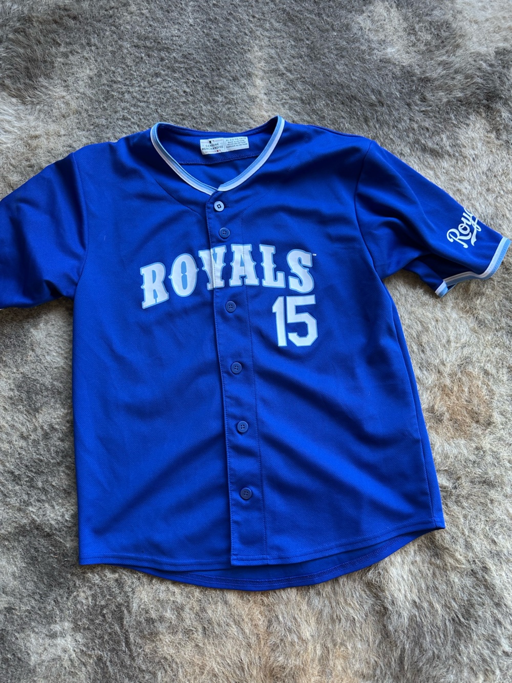 Kids Royals Blue Baseball Jersey Top